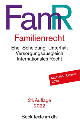 Abbildung von Familienrecht: FamR | 21. Auflage | 2022 | 5577 | beck-shop.de