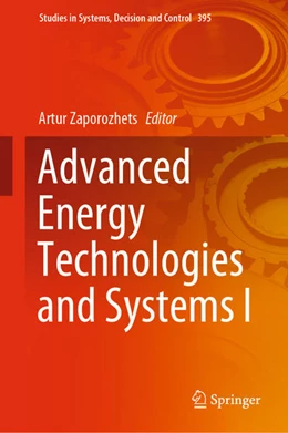 Abbildung von Zaporozhets | Advanced Energy Technologies and Systems I | 1. Auflage | 2021 | beck-shop.de
