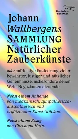 Abbildung von Johann Wallbergens Sammlung Natürlicher Zauberkünste | 1. Auflage | 2022 | beck-shop.de