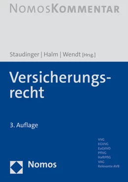 Abbildung von Staudinger / Halm | Versicherungsrecht | 3. Auflage | 2022 | beck-shop.de