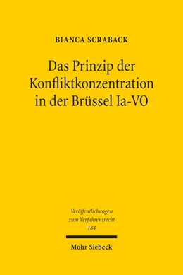 Abbildung von Scraback | Das Prinzip der Konfliktkonzentration in der Brüssel Ia-VO | 1. Auflage | 2022 | beck-shop.de