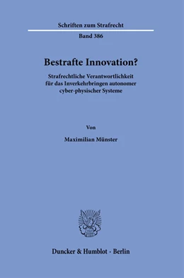 Abbildung von Münster | Bestrafte Innovation? | 1. Auflage | 2022 | beck-shop.de