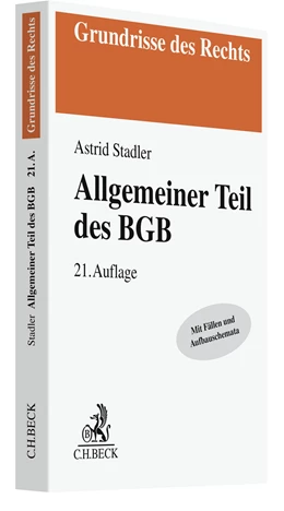 Abbildung von Stadler | Allgemeiner Teil des BGB | 21. Auflage | 2022 | beck-shop.de