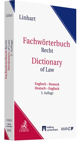 Abbildung von Linhart | Fachwörterbuch Recht = Dictionary of Law | 3. Auflage | 2024 | beck-shop.de