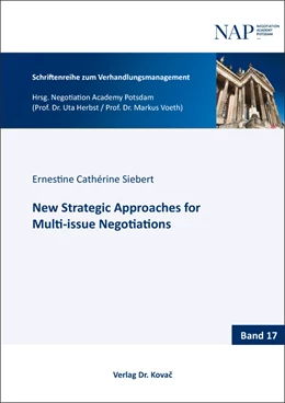 Abbildung von Siebert | New Strategic Approaches for Multi-issue Negotiations | 1. Auflage | 2022 | 17 | beck-shop.de