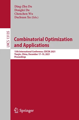 Abbildung von Du / Wu | Combinatorial Optimization and Applications | 1. Auflage | 2021 | beck-shop.de