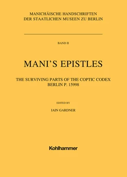 Abbildung von Gardner | Mani's Epistles | 1. Auflage | 2022 | beck-shop.de