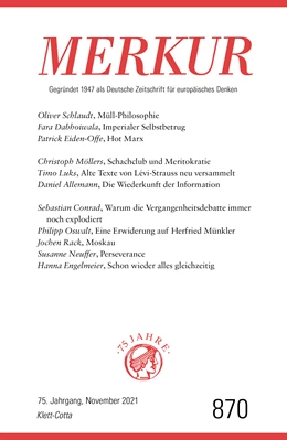 Abbildung von Demand | MERKUR Gegründet 1947 als Deutsche Zeitschrift für europäisches Denken - 2021-11 | 1. Auflage | 2021 | beck-shop.de