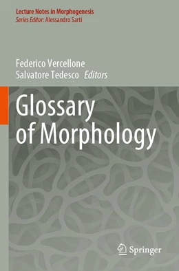 Abbildung von Vercellone / Tedesco | Glossary of Morphology | 1. Auflage | 2021 | beck-shop.de