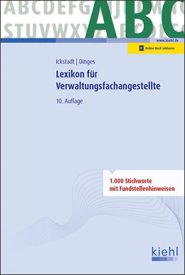 Abbildung von Ickstadt / Dinges | Lexikon für Verwaltungsfachangestellte | 10. Auflage | 2022 | beck-shop.de