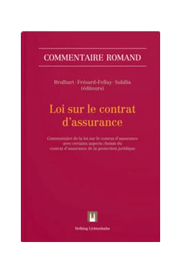 Abbildung von Brulhart / Frésard-Fellay | Loi sur le contrat d'assurance | 1. Auflage | 2022 | beck-shop.de