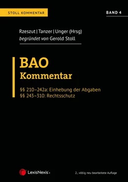 Abbildung von Rzeszut / Tanzer | BAO Bundesabgabenordnung – Stoll Kommentar Band 4 | 2. Auflage | 2023 | beck-shop.de