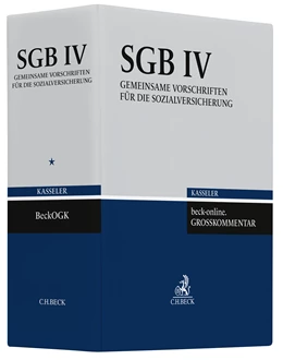 Abbildung von beck-online.GROSSKOMMENTAR zum SGB: BeckOGK SGB IV Ordner 86 mm • 1 Ersatzordner (leer) | 1. Auflage | | beck-shop.de