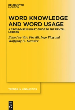 Abbildung von Pirrelli / Dressler | Word Knowledge and Word Usage | 1. Auflage | 2022 | beck-shop.de