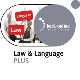 Abbildung von beck-online. Law & Language PLUS | | | beck-shop.de