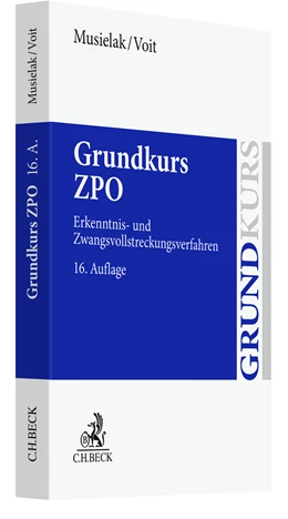 Abbildung von Musielak / Voit | Grundkurs ZPO | 16. Auflage | 2022 | beck-shop.de