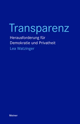 Abbildung von Watzinger | Transparenz | 1. Auflage | 2022 | beck-shop.de