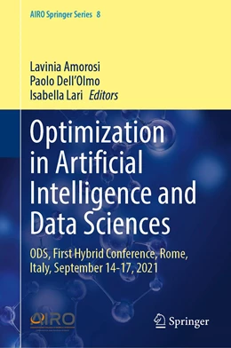 Abbildung von Amorosi / Dell’Olmo | Optimization in Artificial Intelligence and Data Sciences | 1. Auflage | 2022 | 8 | beck-shop.de