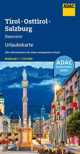 Abbildung von ADAC Urlaubskarte Österreich 05 Tirol, Osttirol, Salzburg 1:150.000 | 7. Auflage | 2022 | beck-shop.de