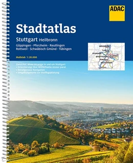 Abbildung von ADAC Stadtatlas Stuttgart/Heilbronn 1:20 000 | 12. Auflage | 2022 | beck-shop.de