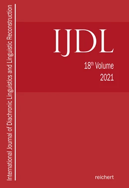 Abbildung von Hill / Kümmel | International Journal of Diachronic Linguistics and Linguistic Reconstruction | 1. Auflage | 2021 | beck-shop.de