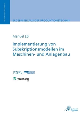 Abbildung von Ebi | Implementierung von Subskriptionsmodellen im Maschinen- und Anlagenbau | 1. Auflage | 2021 | beck-shop.de