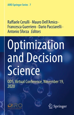 Abbildung von Cerulli / Dell'Amico | Optimization and Decision Science | 1. Auflage | 2022 | beck-shop.de