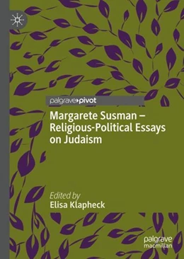 Abbildung von Klapheck | Margarete Susman - Religious-Political Essays on Judaism | 1. Auflage | 2022 | beck-shop.de