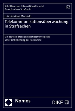 Abbildung von Machado | Telekommunikationsüberwachung in Strafsachen | 1. Auflage | 2022 | 62 | beck-shop.de