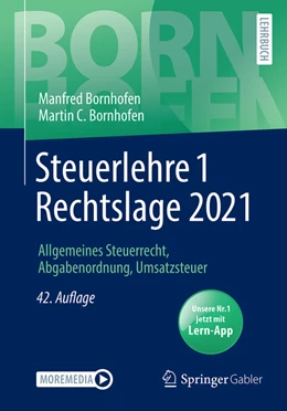 Abbildung von Bornhofen | Steuerlehre 1 Rechtslage 2021 | 42. Auflage | 2021 | beck-shop.de
