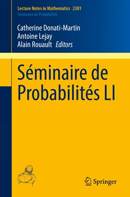 Abbildung von Donati-Martin / Lejay | Séminaire de Probabilités LI | 1. Auflage | 2022 | 2301 | beck-shop.de