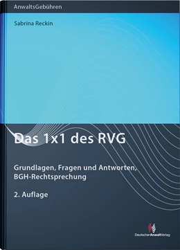Abbildung von Reckin | Das 1x1 des RVG | 2. Auflage | 2022 | beck-shop.de