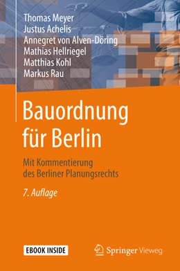 Abbildung von Meyer / Achelis | Bauordnung für Berlin | 7. Auflage | 2021 | beck-shop.de
