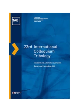Abbildung von Fatemi / Pauschitz | 23rd International Colloquium Tribology | 1. Auflage | 2022 | beck-shop.de