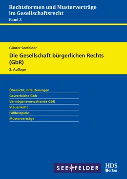 Abbildung von Seefelder | Die Gesellschaft bürgerlichen Rechts (GbR) | 2. Auflage | 2022 | beck-shop.de