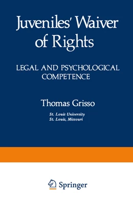 Abbildung von Grisso | Juveniles' Waiver of Rights | 1. Auflage | 2013 | beck-shop.de