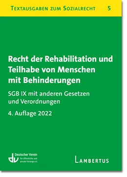 Abbildung von Recht der Rehabilitation und Teilhabe behinderter Menschen | 4. Auflage | 2022 | beck-shop.de