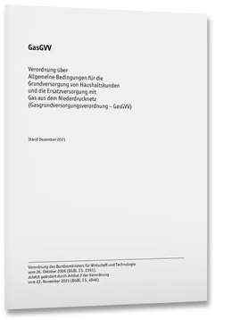 Abbildung von GasGVV – Gasgrundversorgungsverordnung | 1. Auflage | 2022 | beck-shop.de