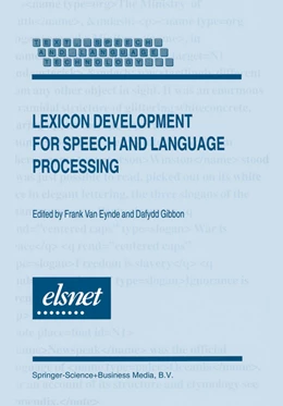 Abbildung von Eynde | Lexicon Development for Speech and Language Processing | 1. Auflage | 2014 | beck-shop.de