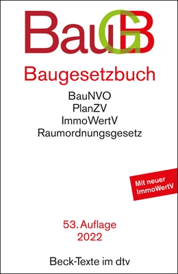 Abbildung von Baugesetzbuch: BauGB | 53. Auflage | 2022 | 5018 | beck-shop.de