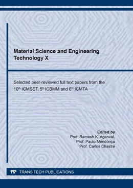Abbildung von Agarwal / Mendonça | Material Science and Engineering Technology X | 1. Auflage | 2022 | beck-shop.de
