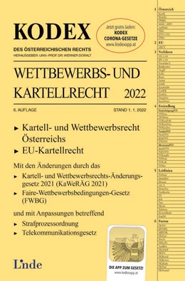 Abbildung von Becka / Doralt | KODEX Wettbewerbs- und Kartellrecht 2022 | 6. Auflage | 2022 | beck-shop.de