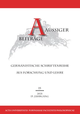 Abbildung von Bergerová / Lüger | Aussiger Beiträge | 1. Auflage | 2022 | beck-shop.de