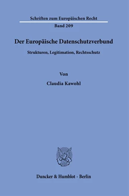 Abbildung von Kawohl | Der Europäische Datenschutzverbund. | 1. Auflage | 2022 | 209 | beck-shop.de