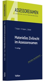 Abbildung von Kaiser / Kaiser / Kaiser | Materielles Zivilrecht im Assessorexamen | 11., neu bearbeitete Auflage | 2022 | beck-shop.de