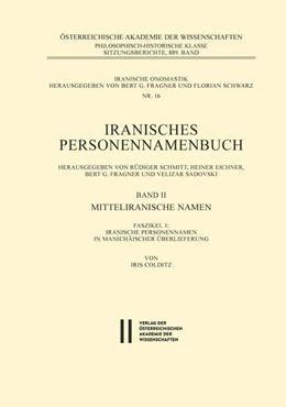Abbildung von Colditz | Iranisches Personennamenbuch / Iranische Personennamen in Manichäischer Überlieferung | 1. Auflage | 2018 | beck-shop.de