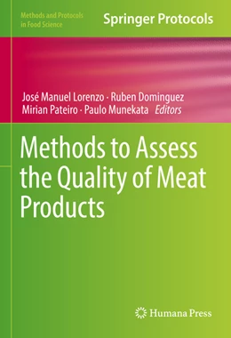 Abbildung von Lorenzo / Domínguez | Methods to Assess the Quality of Meat Products | 1. Auflage | 2022 | beck-shop.de