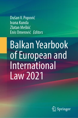 Abbildung von Popovic / Kunda | Balkan Yearbook of European and International Law 2021 | 1. Auflage | 2022 | beck-shop.de