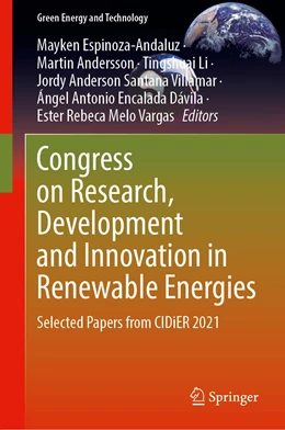 Abbildung von Espinoza-Andaluz / Andersson | Congress on Research, Development and Innovation in Renewable Energies | 1. Auflage | 2022 | beck-shop.de