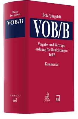 Abbildung von Bolz / Jurgeleit | VOB/B | 1. Auflage | 2023 | beck-shop.de